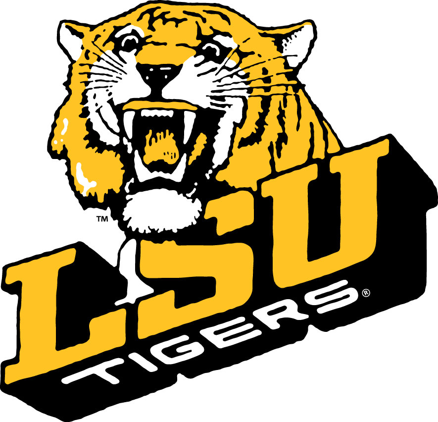 LSU Tigers 1980-1989 Primary Logo vinyl decal